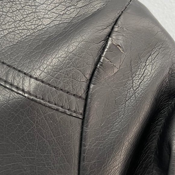 dELiA*s Poly / Pleather Moto / Biker Style Jacket Size Medium - Picture 4 of 9